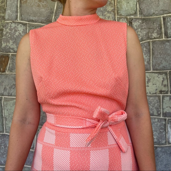 Vintage 60’s fit and flare checkered dress - pristine condition - Picture 2 of 10